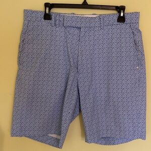 Graphic Print Sky Blue RLX Golf Shorts - Size 32